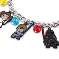 thumbnail image 3 of Pulsera con dijes STAR WARS Chibi con personajes de plata esmaltada, 3 of 7