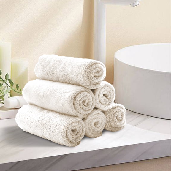Summer Savings 2025! PRETXORVE Hand Towels, Bathroom Hand Towels, 50 Pcs Bath Towels Set for Bathroom Cotton Thick Soft Absorbent Towel Set of 50 Household Wash Face Gift Towel
