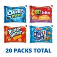 thumbnail image 2 of Pack of 2 - Nabisco Classic Mix Variety Pack, Oreo Mini, Chips Ahoy! Mini, Nutter Butter Bites, Ritz Bits Cheese, 20 Snack Packs, 2 of 5