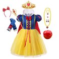 thumbnail image 3 of Disney Princess Dress For Girls Snow White Cosplay Costume Puff Sleeve Kids Dress Children Party Birthday Fancy Gown Vestidos, 3 of 5