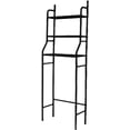 thumbnail image 4 of 3 Shelf Bathroom Space Saver,Over The Toilet Rack,Bathroom Corner Stand Storage Organizer Accessories,The Washing Machine,Bathroom Tower Shelf- Black, 4 of 4