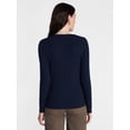 thumbnail image 4 of Scenario Women's Henley Shirt with Long Sleeves, Sizes XS-XXXL, 4 of 6