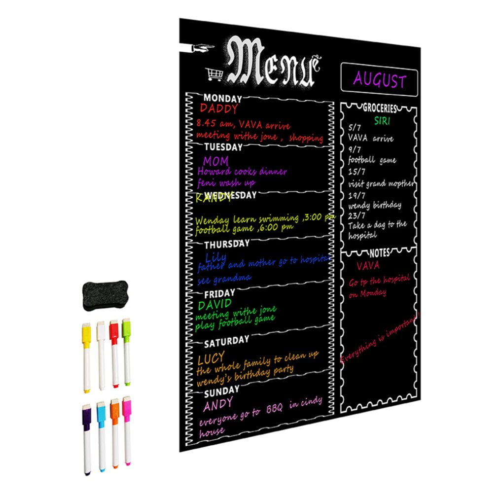 Jensa New Arrival A3 Schedule 8 Color Highlighter Eraser Paper Tube Packaging Simply Update Your Whiteboard Planner Tool Plan 1 Set Walmart Com