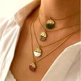 thumbnail image 4 of Adjustable Length Stainless Steel Round Pendant Necklace Lightweight Design For Everyday Elegances Perfect Gift For Her, 4 of 8