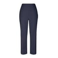 thumbnail image 5 of Jzuxvd Women's Cross High Waist Stretch Pocket Fashion Casual Pants Sweatpants Navy M, 5 of 6