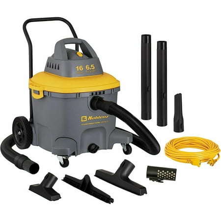 

Koblenz 16 gallon Professional Poly Wet/Dry Vac 6.5 Peak HP Wet Dry Blower Shop Vacuum - Gary & Yellow (WD 16 C4H)
