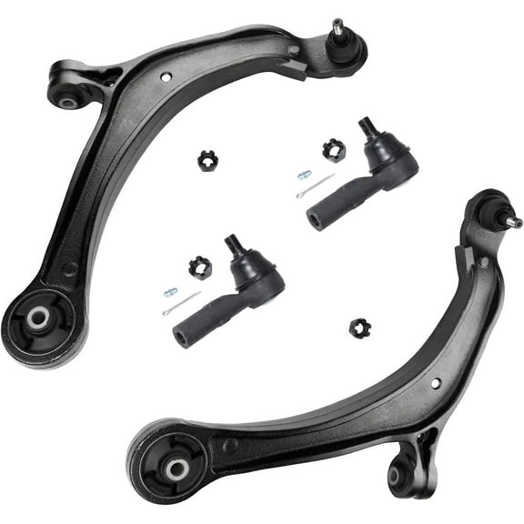 Detroit Axle - Front Lower Control Arms w/ Ball Joints   Outer Tie Rods Replacement for 2011-2017 Honda Odyssey - 4pc Set