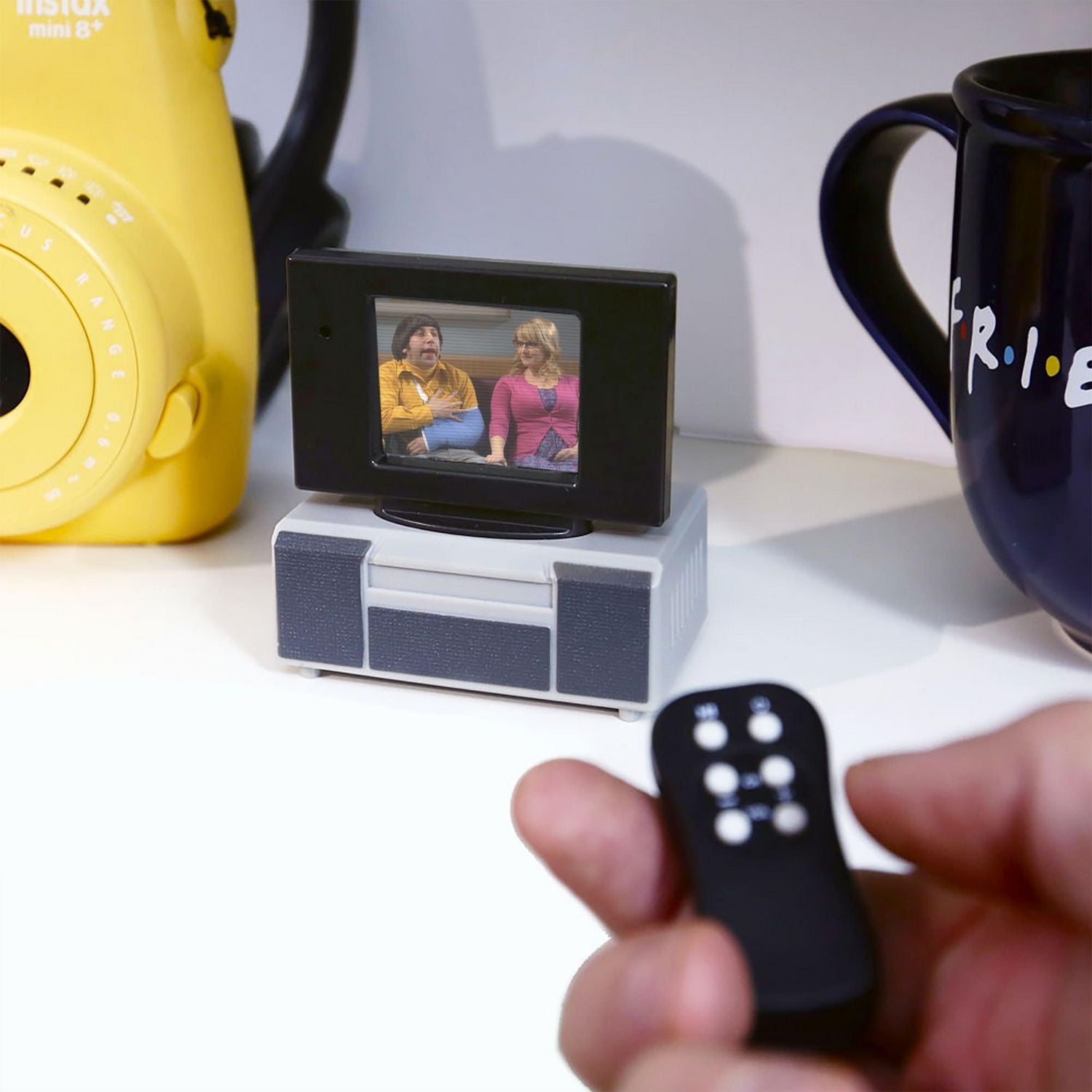 Tiny TV Classics - The Big Bang Theory Edition- Newest Collectible from Basic Fun - Watch top Big Bang Theory scenes on a real-working Tiny TV (with working remote)!