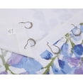 thumbnail image 3 of (3 pack) Ruvanti Shower Curtains 72x72 inch Polyester Cotton Blend, Bathroom Shower Curtain Blue & Purple Floral. Fabric Shower Curtain, Washable, Decorative with 12 Curtain Hooks, 3 of 8