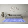 thumbnail image 3 of Ahgly Company Indoor Rectangle Medallion Blue Traditional Area Rugs, 5' x 7', 3 of 4