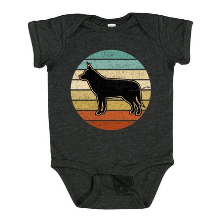 

Inktastic Siberian Husky Dog Retro Sunset Gift Baby Boy or Baby Girl Bodysuit