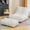 White, variant on Baxluxe Bean Bag Chair, Memory Foam Filled Bean Bag Sofa, Comfy Boneless Lazy for Living Room, Bedroom, Gaming, Reading, Dorm and Office,Pink
