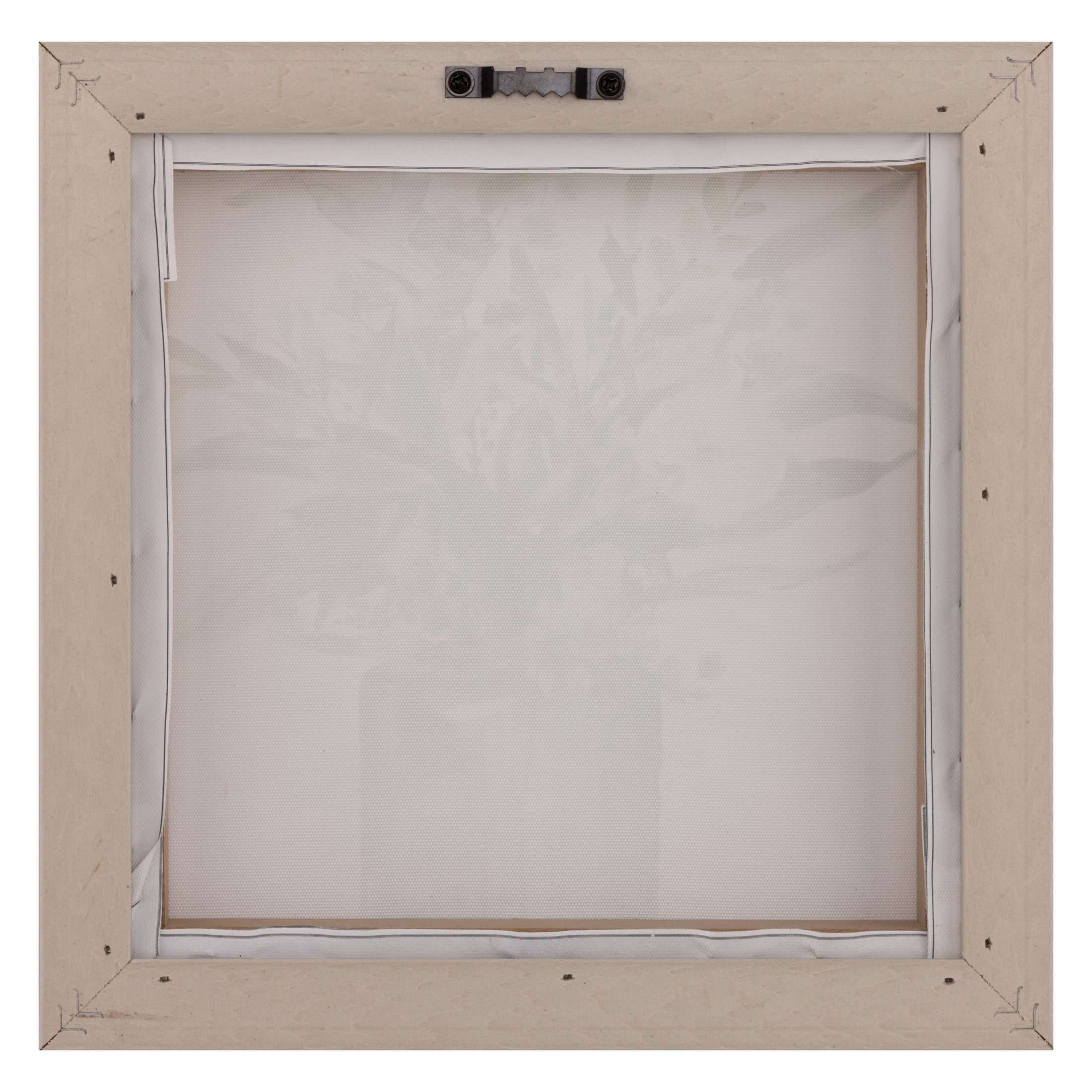 Gallery Solutions Set of 2 Framed Greenery in Vases Canvas Art - 10x10 Floral Farmhouse Prints, Beaded Frame and Hand-Painted Embellishments