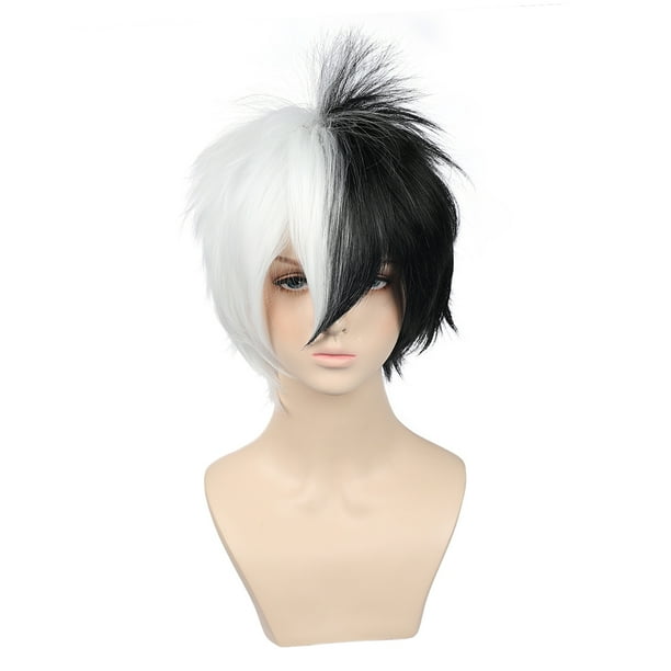 Cosplay black and white wig Clearance