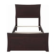 thumbnail image 4 of AFI Metro Lit Simple en Bois Massif avec Pied de Lit avec Chargeur USB, Couleur Espresso, 4 of 8