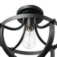 thumbnail image 2 of Globe Electric Stellan 1-Light Matte Black Indoor Flush Mount Ceiling Light, 2 of 9