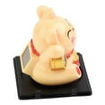 thumbnail image 5 of Small Solar Waving Cat, Japanese Maneki Neko, Cute White Beckoning Cat Welcoming Cat, Feng Shui Lucky Cats as Good Luck Decor for Home, Office, Car, Stores, Restaurants, 5 of 9