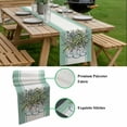 thumbnail image 5 of Eucalyptus Green Table Runner - 120 Inch Long, Kitchen Dining Table Runner Dresser Scarves, Stripes Bottle Flower Cactus Plant Farmhouse Decor for Coffee Tables Wedding Party Banquet, 5 of 8