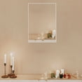 thumbnail image 5 of MERRYHAPY Wall Mounted Vanity Mirror with White Frame and Clear Glass for Bathroom or Bedroom, 5 of 6