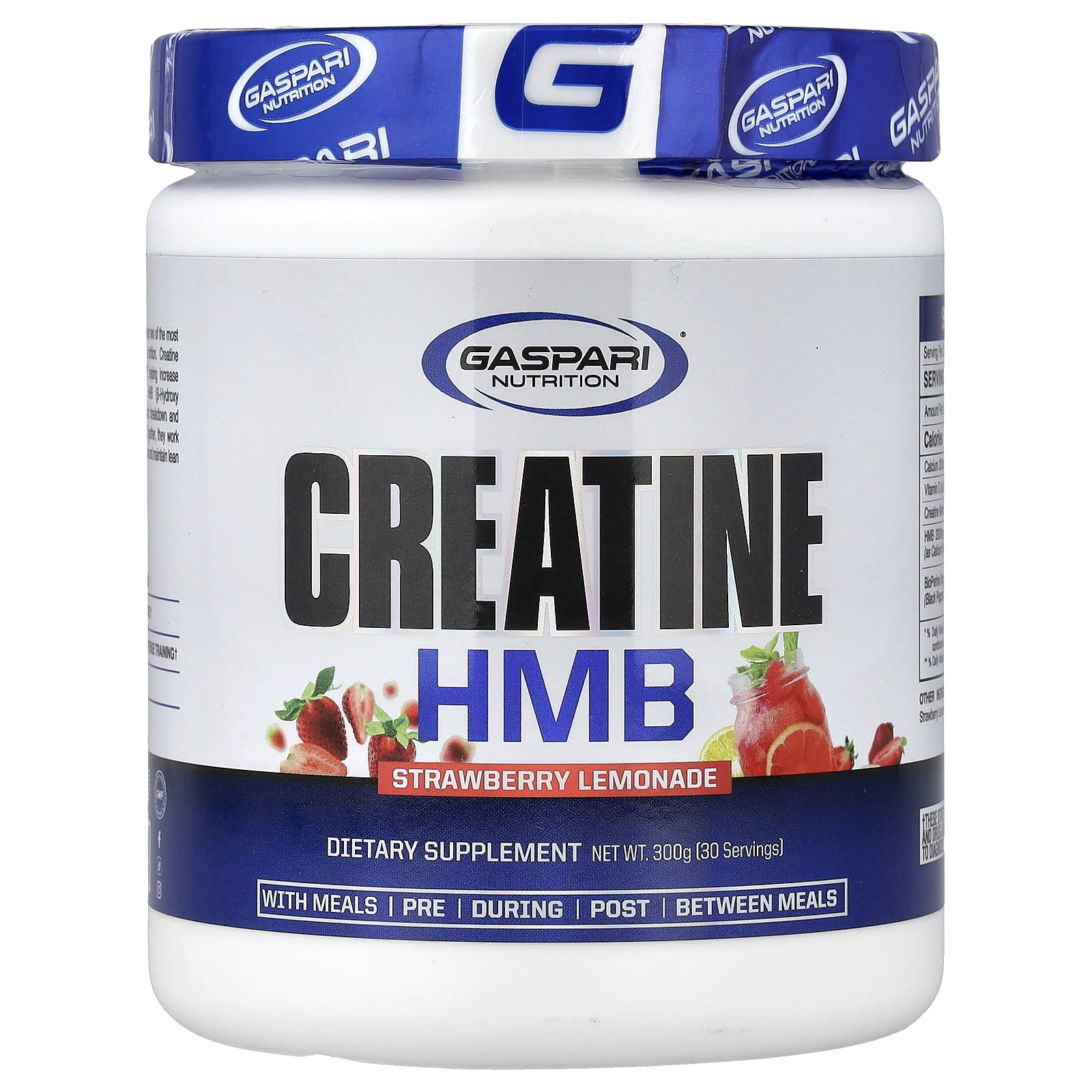 Gaspari Nutrition Creatine HMB, Strawberry Lemonade, 300 g