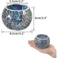 thumbnail image 3 of Set Of 6 Mosaic Glass Tea Light Candle Holders, Decorative Votive Candle Stand, Round Candle Holder Centerpieces For Table, Wedding, Party, Home Decor, 3 of 5