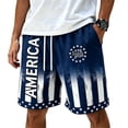 thumbnail image 5 of Dwelliawo 1776-2026 250th Anniversary USA Men Shorts American Flag 4th of July Shorts Men Patriotic Men's Beach Shorts with Pocket Dark Blue 5XL, 5 of 5