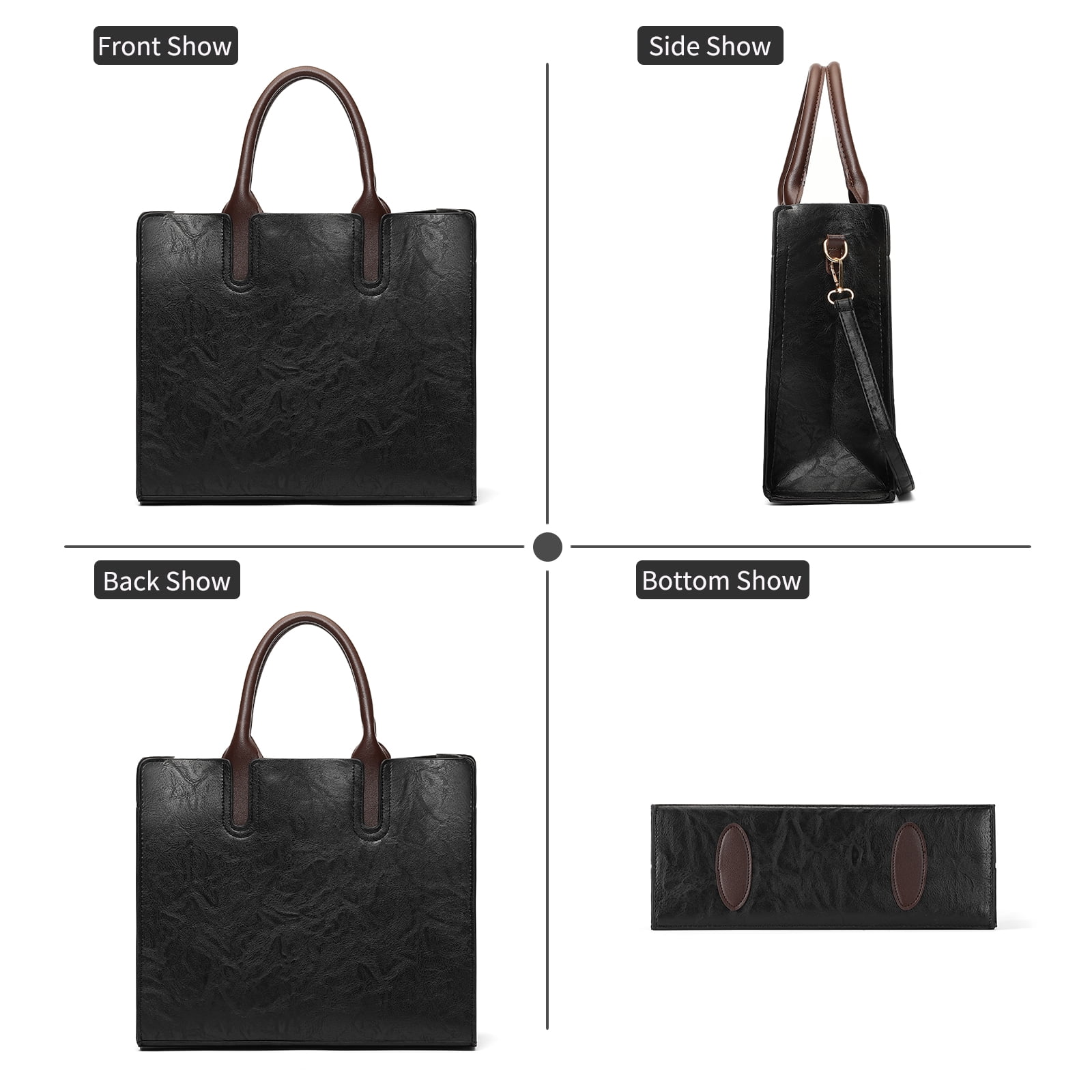 Sendefn Purse for Women Leather Tote Bag Purse and Handbags, Satchel Shoulder Crossbody Top Handle Bags