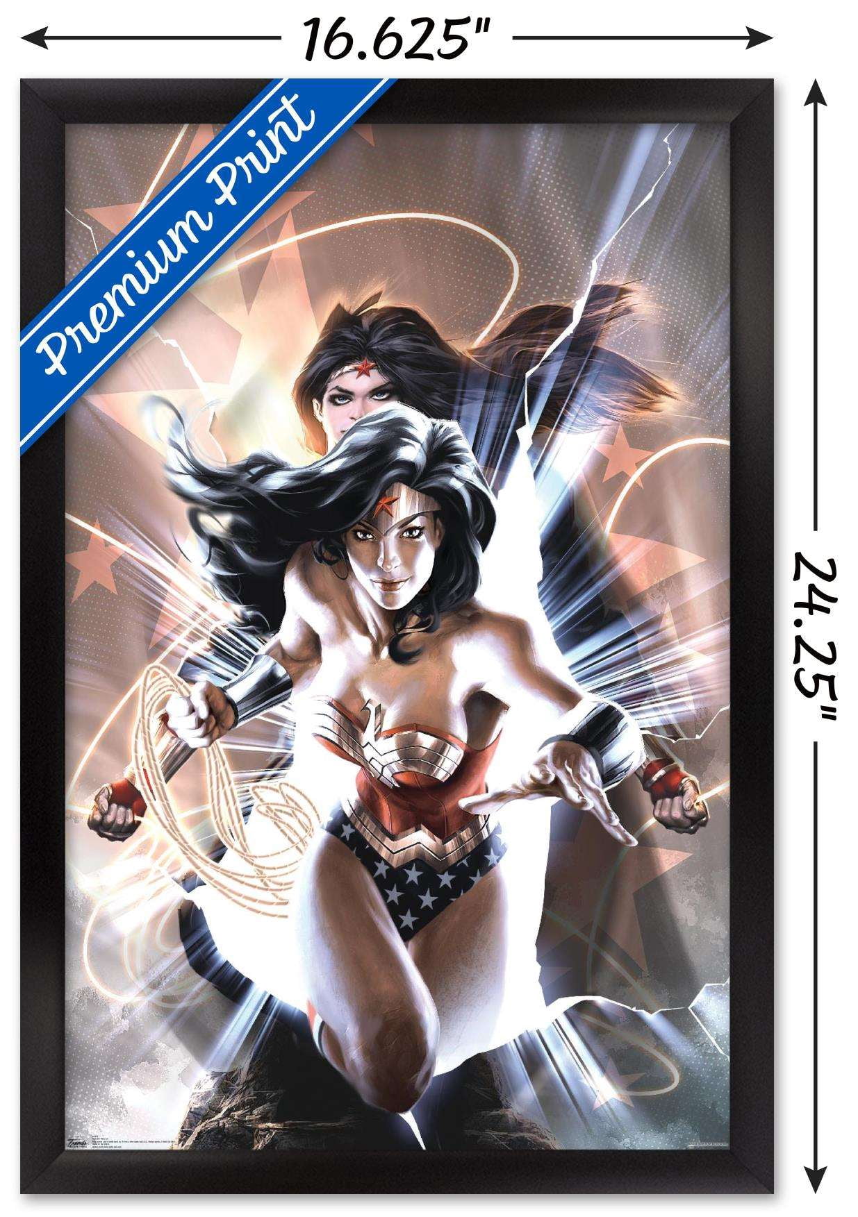 DC Comics - Wonder Woman Wall Poster, 14.725" x 22.375", Framed