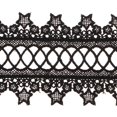 thumbnail image 4 of Cinta de encaje para manualidades - 15 yardas de tela con estampado floral para tarjetas, , moños para el cabello, envoltura de paquetes de reg Negro Macarena Cinta de encaje, 4 of 7
