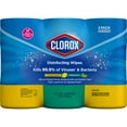 thumbnail image 2 of Clorox 75-Count Crisp Lemon/Fresh Scent Disinfecting Wet Wipes (3-Pack)x2, 2 of 13