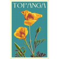 thumbnail image 2 of Art.com Topanga, California - Poppy - Letterpress Stretched Canvas Print Wall Art by Lantern Press, 24" x 36", 2 of 4