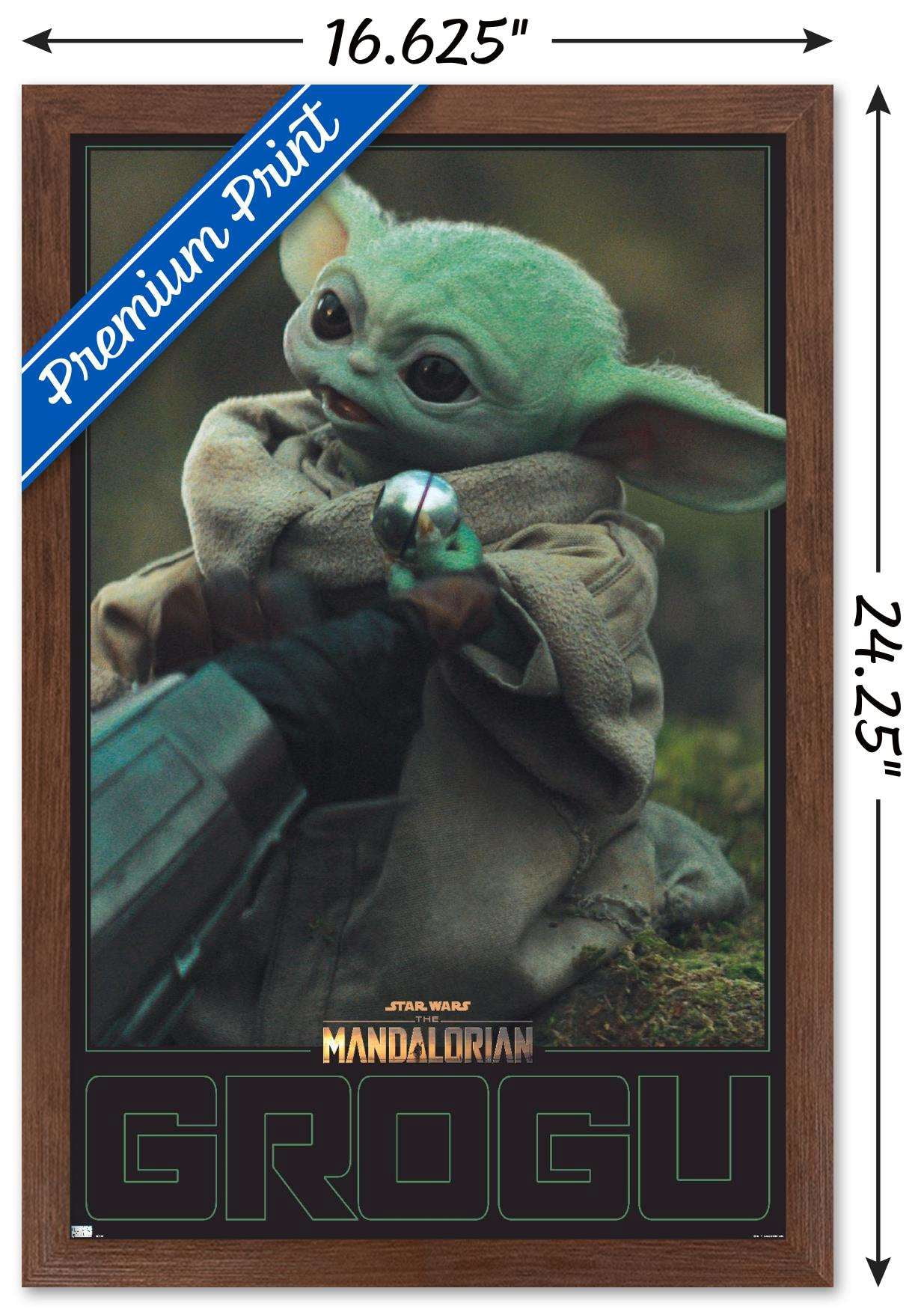 Star Wars The Mandalorian Season 2 - Grogu Wall Poster, 14.725" x 22.375", Framed