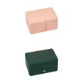 thumbnail image 1 of Caja de almacenamiento de joyas,caja de almacenamiento de joyas de viaje joyas de cuero sintético,organizador caso collar pendientes organizador pequeño,Caja de regalo para mujer,doble Yinane Caja de almacenamiento de joyas, 1 of 8