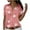 Pink, variant on OAVQHLG3B Womens Summer Tops CasualButton Down Shirt Short Sleeve V-Neck Lapel Floral Print Blouses Summer Casual Tops