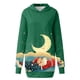 thumbnail image 4 of WILLBEST Sudaderas de Mujer, Vestido Navideño, Vestido de Noche de Mujer, Sudadera Navideña de Moda con Capucha y Bolsillo Tipo Bolso, Sudadera Estampada, Falda de Moda Mediana, 4 of 4