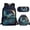 Butterfly Moon Flower, variant on Wolf Backpack for School Boys 6-7 8-9 10-12 Elementary School Bag Set with Lunch Box Pencil Case Love Heart Bookbag Middle High Students Schoolbags Rucksack Daycare Bags