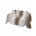 thumbnail image 2 of Brown White Ombre Couch Cover for 2 Cushion Couch, Vintage Minimalist Country Gradient Washable Love Seat Sofa Covers Slipcover, Throw Sofa Covers for Pets, Furniture Protector 71"x102", 2 of 9