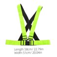 thumbnail image 2 of WHAMVOX Running Reflective Gear Reflective Vest Adjustable Light Green Safety Protection for Construction Sites 1Pcs, 2 of 8