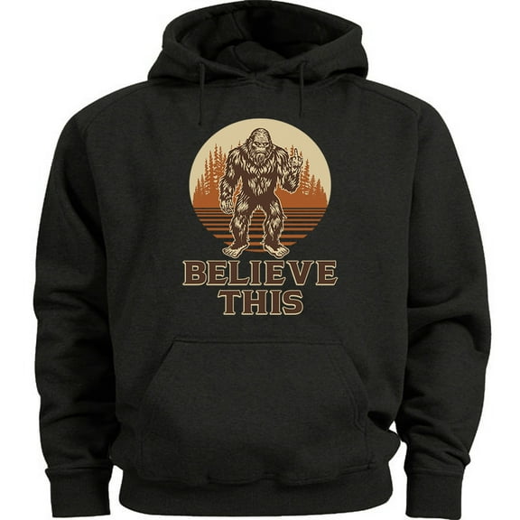 Funny Bigfoot Yeti Sasquatch Hoodie Sweatshirt Clothing Accessories Gifts Mens