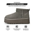 thumbnail image 2 of Project Cloud 100% Genuine Suede Leather Ankle Boots for Women (Huggy), 2 of 7