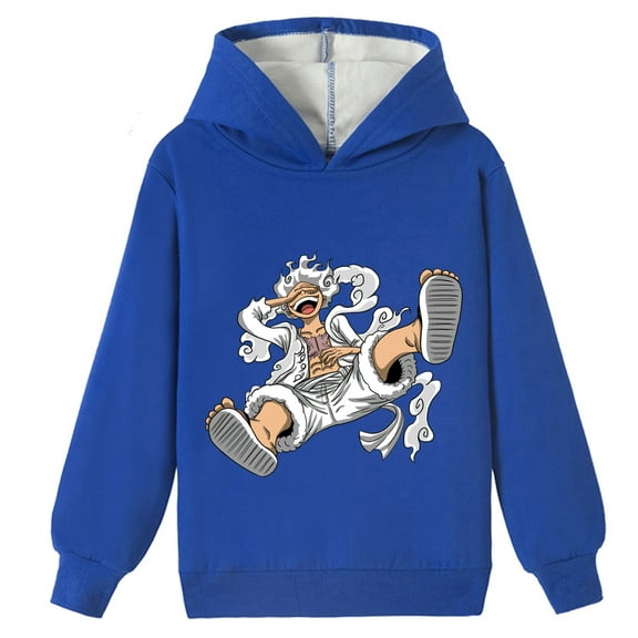 Boys Girls One Piece Casual Winter Fashion Cotton Brushed Pullover Hoodies Print Sweatshirts Hooded