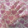 thumbnail image 3 of Valentines Tulle Curtains with Rod Pocket, Romantic Heart Shapes with Many Different Designs Polka Dots Crossed Lines, Sheer Drape for Wedding Party 2 Panels, 7 Sizes, Hot Pink White, by Ambesonne, 3 of 3