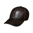 thumbnail image 1 of Men's Genuine Leather Baseball Cap Hat Sp-ring Warm Trucker Driving Hun-ting Caps Hats, 1 of 6