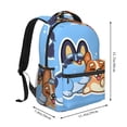thumbnail image 2 of Kowoue Bluey Pattern Casual Backpack for School & Travel – Lightweight Ergonomic Backpack with Laptop Compartment, Multiple Pockets-One Size, 2 of 5