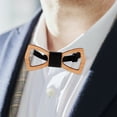 thumbnail image 3 of Pajarita de novio Pajarita de boda Pajarita de madera Pajarita de despedida de soltero Pajarita de hombre, 3 of 7