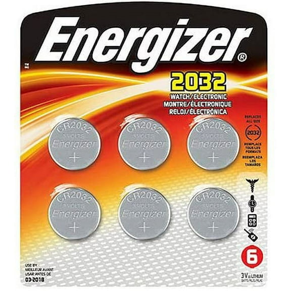 Energizer Lithium Batteries 2032 - 6 pack