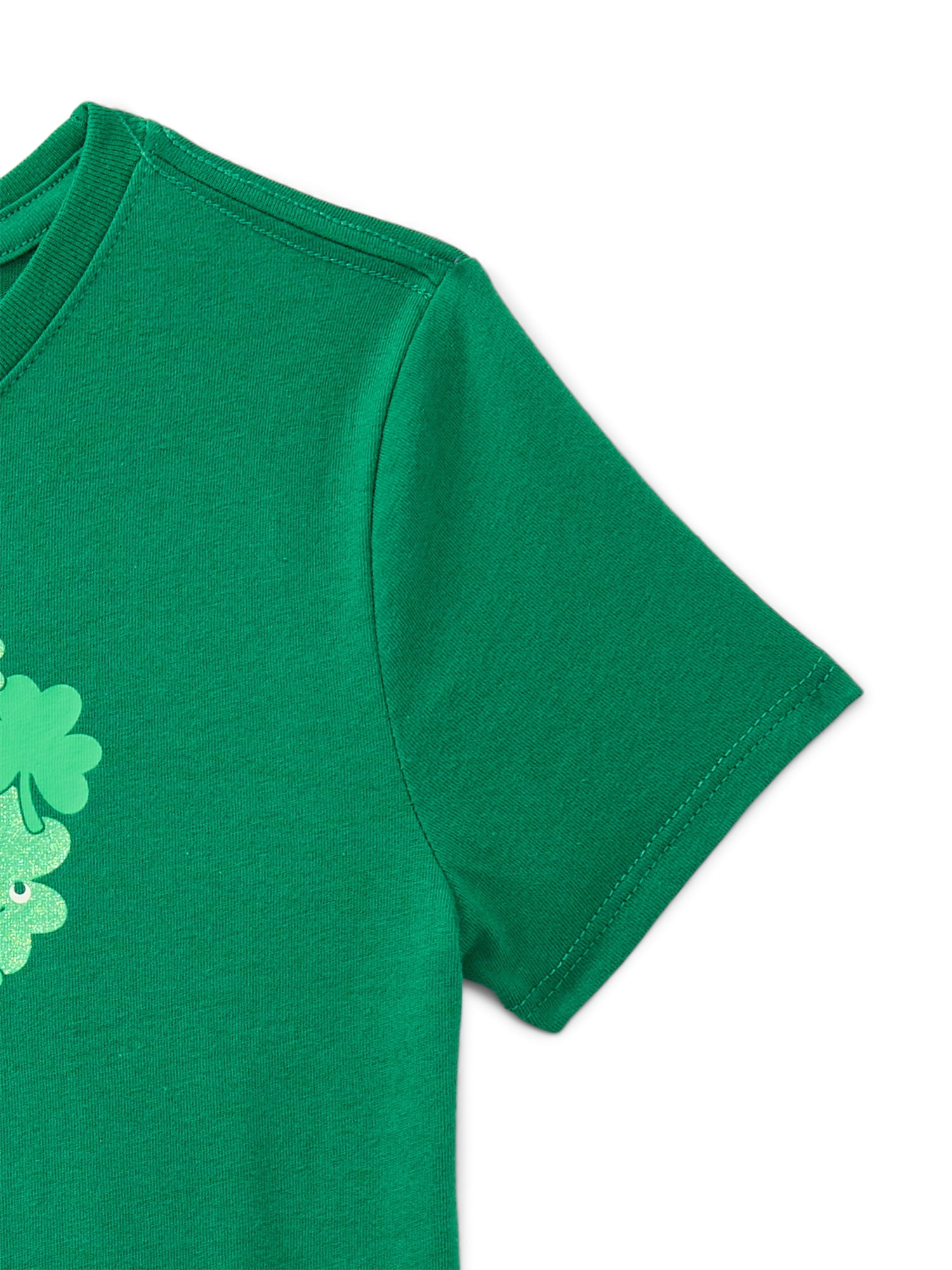St. Patrick’s Day Girls Short Sleeve T-Shirt from Way To Celebrate, Sizes 4-18
