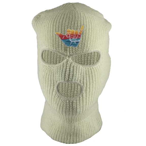 Gravity Threads Shaka 3-Hole Ski Mask - White