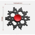 thumbnail image 2 of Snow flake Multitool 22-in-1 Carbon Steel Standard Snowflake Multitool, Snowflake Wrench Gifts For Men, 2 of 5