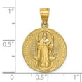 thumbnail image 2 of 14K Yellow Gold Charm Pendant Themed 19 mm San Benito 2 Sided Round, 2 of 2